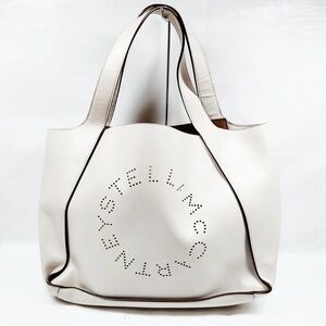 Stella McCartney Cream Tote with Black Accents